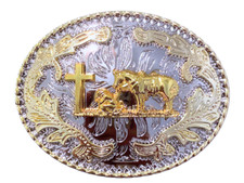 Pray Cowboy Horse Western Rodeo Fashion Unisex Cowboy and Cowgirl Belt Buckles