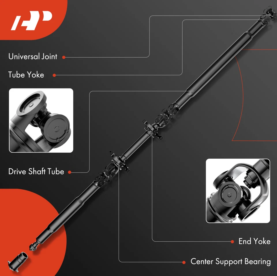 Rear Driveshaft Assembly for Ford F-150 2015 2016 2017 5.0L Crew Cab Pickup 4WD - Image 3 of 4