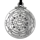 Talisman Pendant For Mastery Of Magical Arts - Hermetic Kabbalah Seal Jewelry In Pewter, USA Made