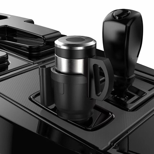 Car Cup Holder Expander Adapter Universal w/ Phone Holder For Large Bottles Mugs - Picture 6 of 16