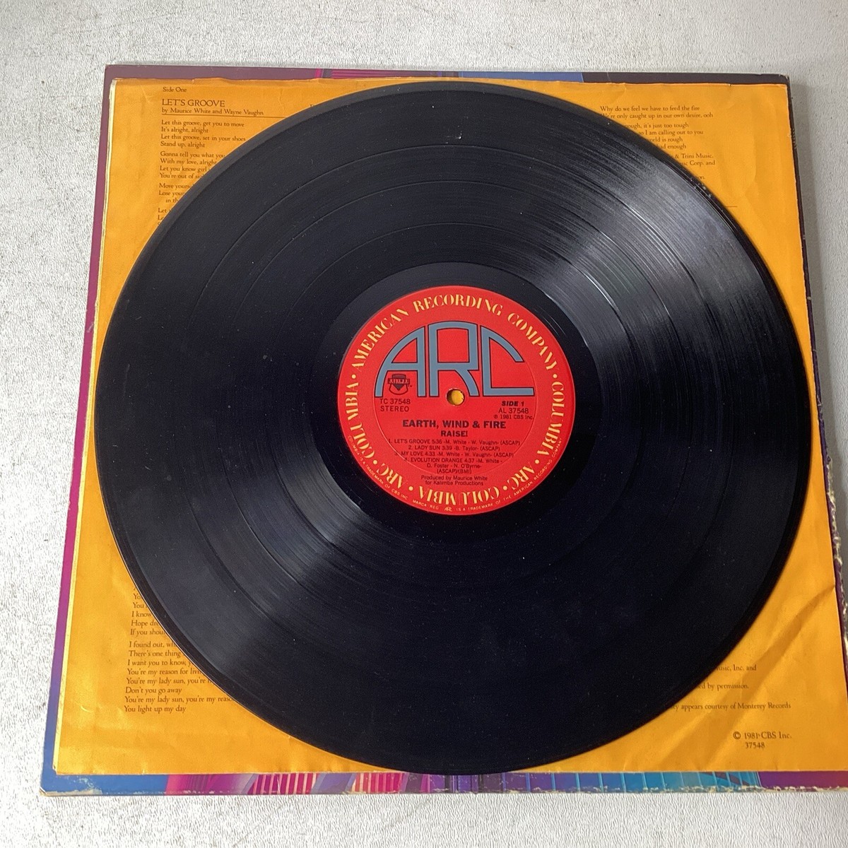 Earth, Wind & Fire - Raise! Vinyl LP - 1981 First Press - Columbia