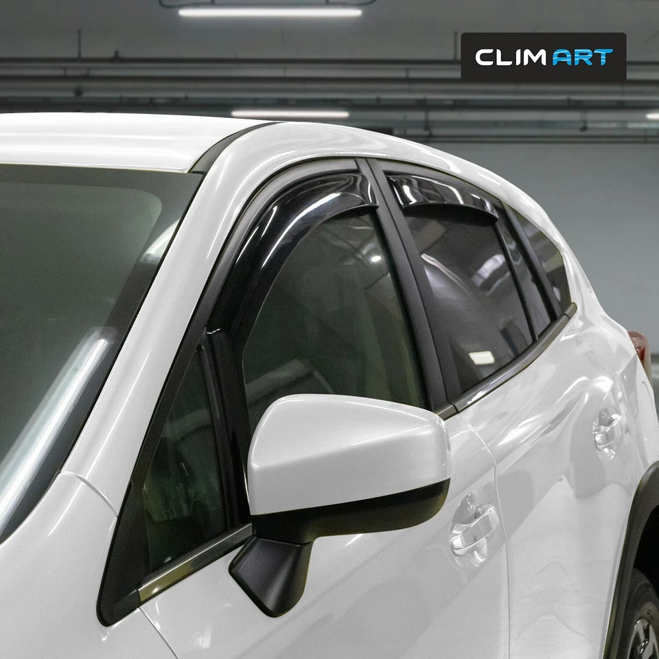 Protectores de lluvia viseras de ventilación para Subaru Impreza Hatchback 2017-2023 Foto 3 de 4