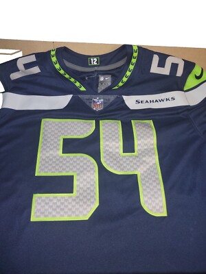 Nike Bobby Wagner NFL Seahawks #54 On Field Jersey Blue Men's