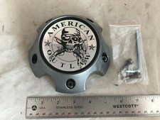 American Outlaw Wheels Gunmetal Wheel Rim Hub Cover Center Cap Bc-787s 5 Lug