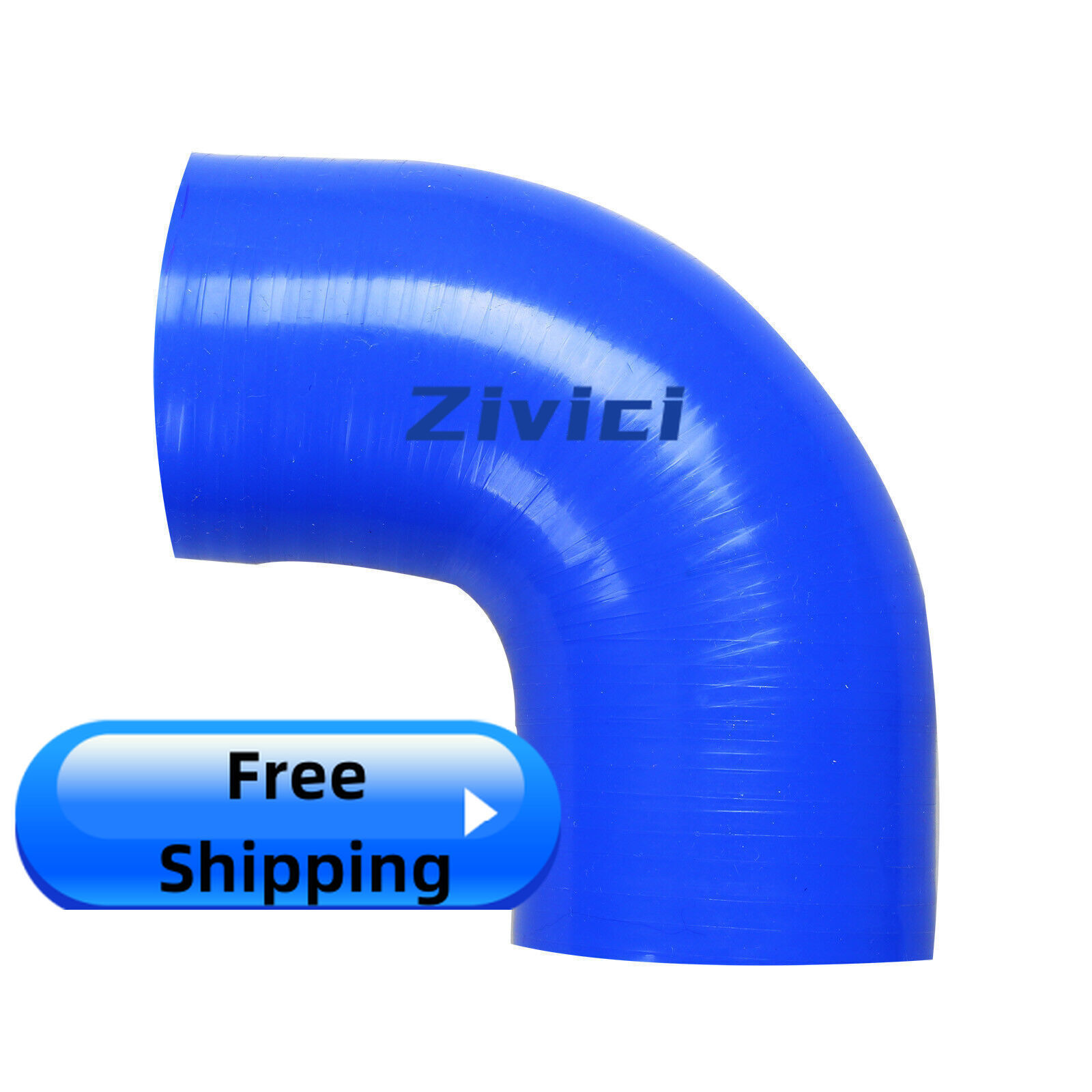 3-Inch 76mm Blue Silicone Elbow Hose for Turbo Intercooler Pipes