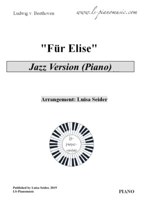 Klaviernoten/Sheet Music Beethoven ''Für Elise'' - Jazz Piano Version