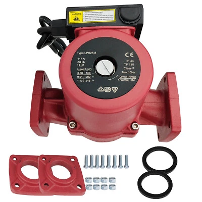 IMESHBEAN 3 Speed Hot Water Circulating Pump 1/6HP 1 1/2 in Booster Pump 115V Flange,Solar