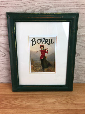 Bovril für Gesundheit Stärke und Schönheit gerahmte Postkarte 10'' x 12''