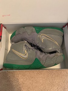 nike kyrie 4 grey green