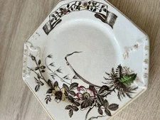 Polychrome Brown Transfer Master Cookie Plate ~ LADYBUG 1890