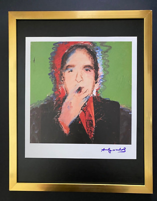 ANDY WARHOL + SIGNED 1984  PRINT MOUNTED & FRAMED + BUY IT NOW!
