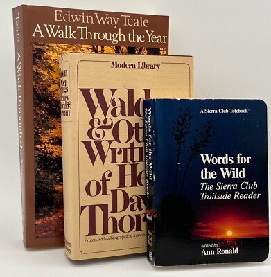 Nature Book Set: Walk Through The Year, Walden,Words For The Wild