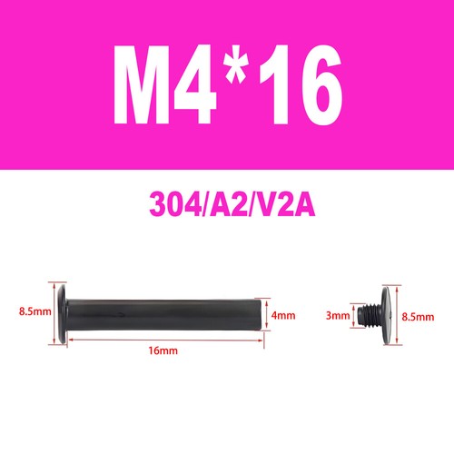 Edelstahl A2 V2A Möbelschrauben Hülsenschrauben Verbindungsschraube M4-M5 - Bild 14 von 50