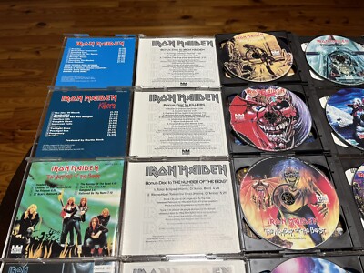 Iron Maiden Castle Records 2CD 20 CD Bonus Disc Powerslave 7th Son