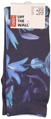 Vans Off The Wall Herren Socken Death Bloom Blau UK 8,5-8 EUR 42,5-47 R552-14