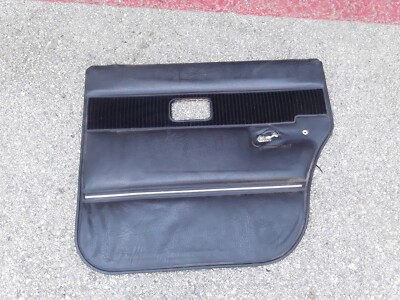 Volvo 240 Black Rear Passenger Side Door Panel - GL GLT Turbo