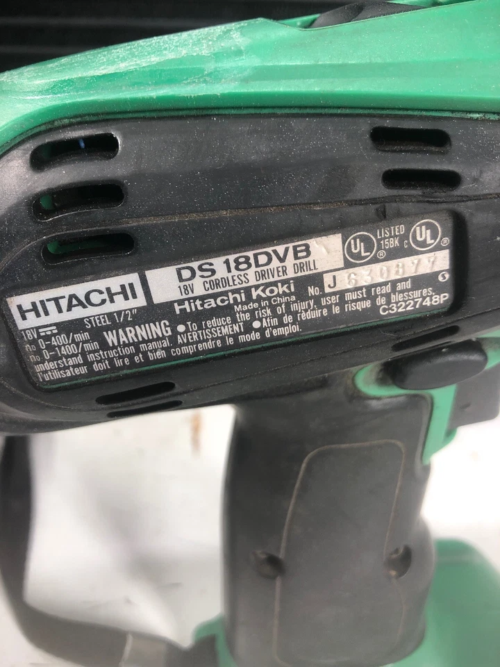 Hitachi DS18DVB Cordless Drill, Worklight UB18D - Image 2 of 3