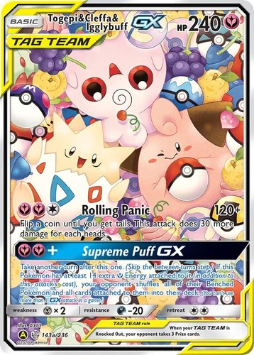 Togepi & Cleffa & Igglybuff GX 143A/236 Alternate Art