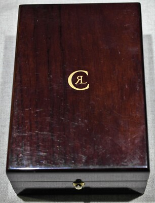 Chronoswiss Vintage Wooden Watch Box Inner Velvet Green Good Condition