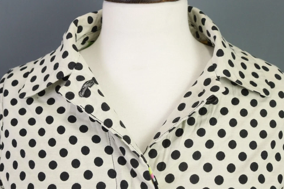 Abrigo Desigual by Christian Lacroix Blanco Punteado Talla 36 Foto 4 de 4