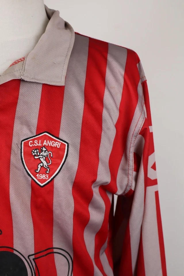 LEGEA ANGRI MAGLIA CALCIO UOMO Tg XL SOCCER JERSEY TRIKOT VINTAGE - Immagine 2 di 4