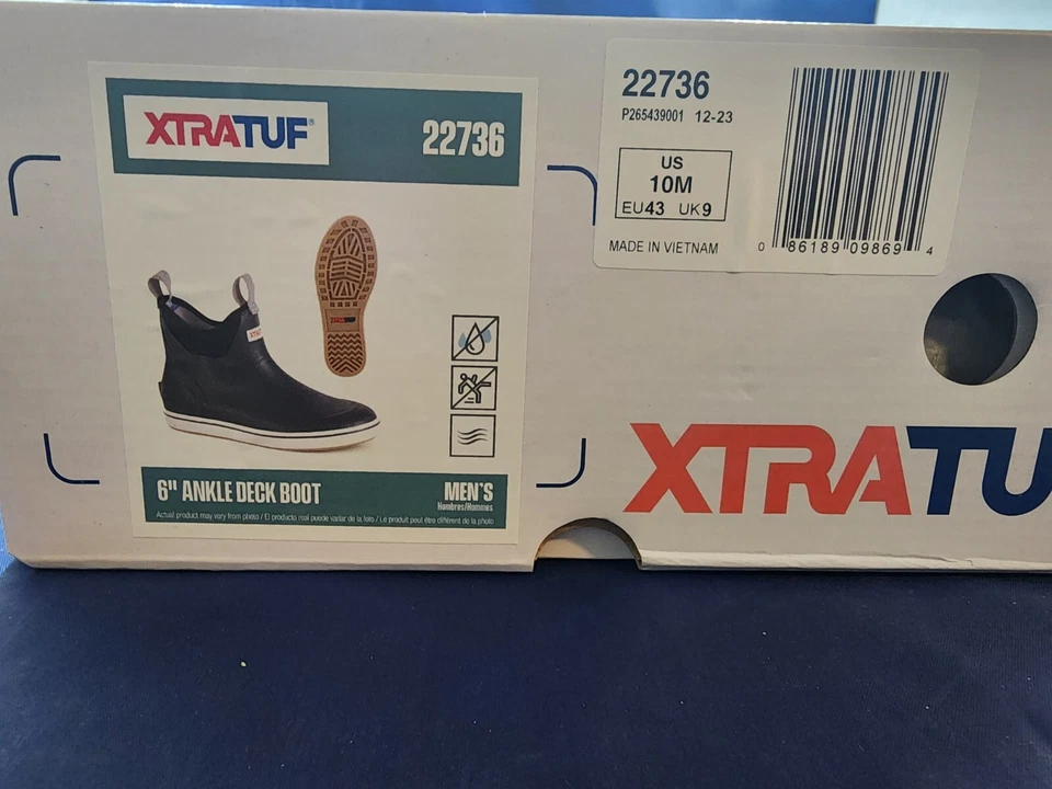 Botas de pesca impermeables antideslizantes con plataforma al tobillo XTRATUF 6 pulgadas talla para hombre 10 Foto 2 de 4