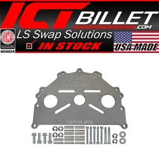 ICT Billet Engine Safe - Stand Adapter Plate Mopar LA B RB Hemi Heavy Duty Saver