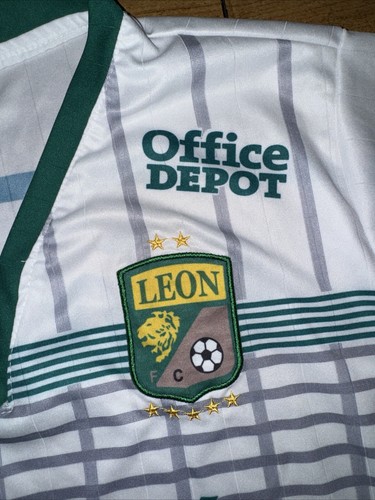 Leon FC Soccer Club Jersey #7 Luna White Large 21x27 - Picture 4 of 6