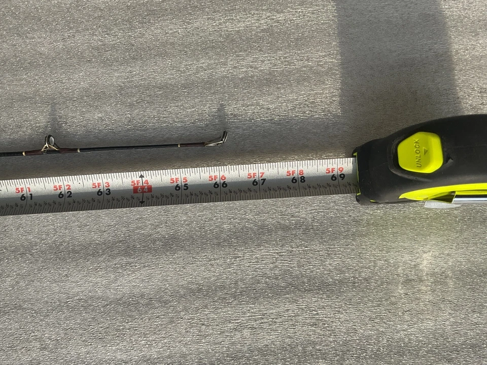 Anillo de cerámica vintage Lew’s Speed Stick varilla de fundición 5’6” modelo B4-156WC Foto 3 de 4