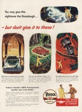 1946 Veedol Motor Oil: May Give Nightmare the Horselaugh Vintage Print Ad