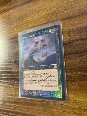 その他 Sorcery TCG The Black Plague foil MTG✨Artist Signed PLAGUE WIND FOIL✨Prophecy NM/M RARE