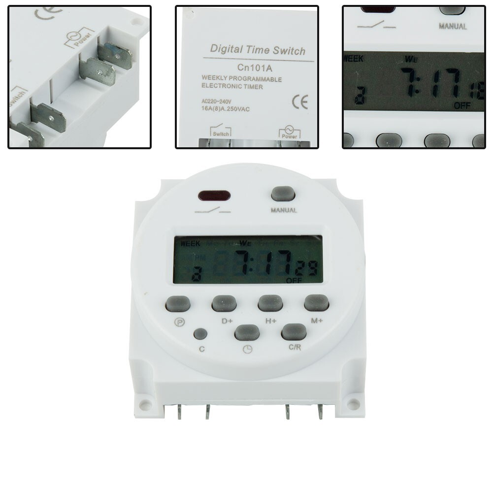Timer Power Down Replacement On/off Switch Programmable 16A 60x60x30mm ...