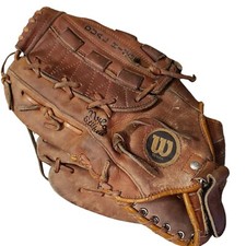 RON GUIDRY Baseball Glove Mitt WILSON A2236 LHT Pro-back Cowhide Dual Hinge READ