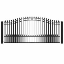 ALEKO Garden Yard Steel St. Louis Style Single 14 ft Swing Driveway Gate