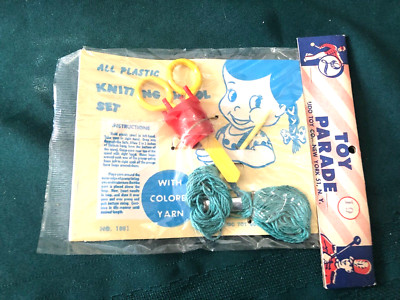 Vintage Lido Toy Co Knitting Spool Set Sealed 1950's Toy