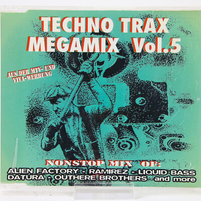 Music Musik Maxi CD Techno Trax Megamix Vol. 5 Gut
