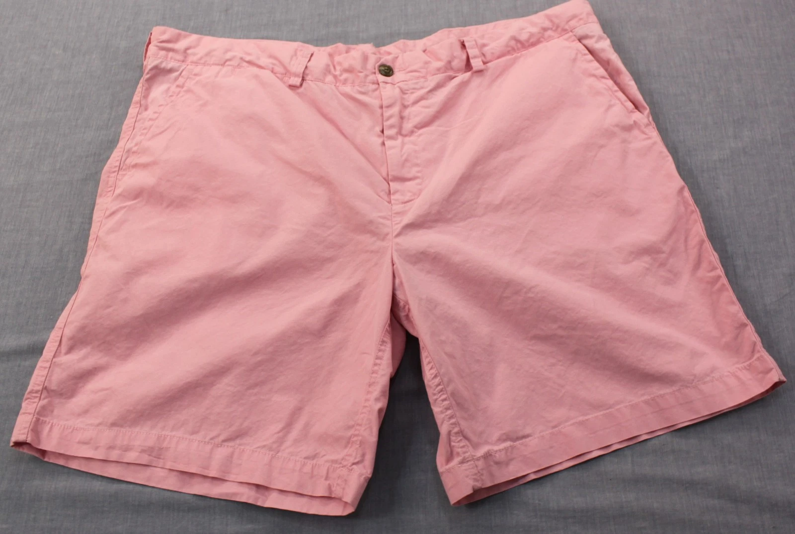 RALPH LAUREN SWIMWEAR Mens PINK DRAWSTRING ZIPPER FLY CHINO SHORTS NEW 42 $75