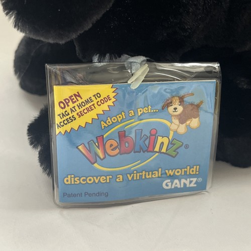 Ganz Webkinz Black Lab Dog Plush Stuffed Animal Toy W/ Code HM136 NWT New - Picture 8 of 9