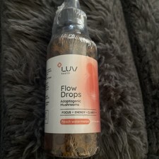 Luv Health Flow Drops Adaptogenic Mushrooms Peach Watermelon