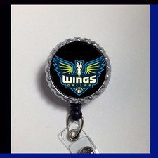 Dallas Wings badge reel holder retractable Work ID WNBA