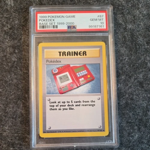 1999 POKEMON BASE SET #87 POKEDEX PSA 10