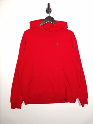 Jordan Hoodie Gr. XL Herren rot Jumpman Logo Kapuzenpullover Baumwollmischung