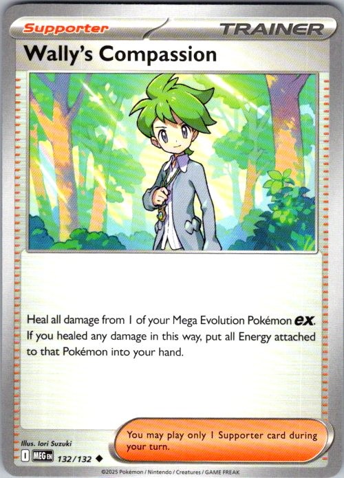 Pokemon | ME01: Mega Evolution | Wally's Compassion - | 132/132 | Normal | NM