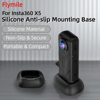 Base in silicone per fotocamera Insta360 X4 X5 vlog supporto in silicone accessori