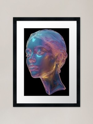 Head Framed Art Print Framed Wall Art Poster Canvas Print Picture