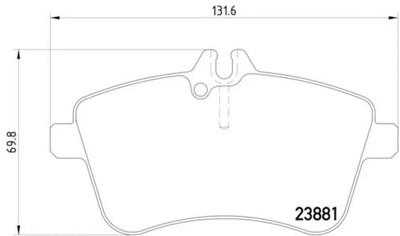 Genuine Hella Pagid Disc Brake Pad Set 355010331