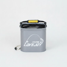 Portable EVA Fishing Bucket Container with Mesh Lid