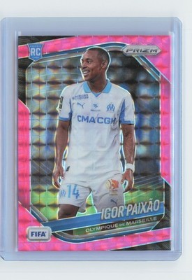 2025-26 Panini Prizm FIFA Igor Paixao Pink Mosaic Prizms #146 Olympique