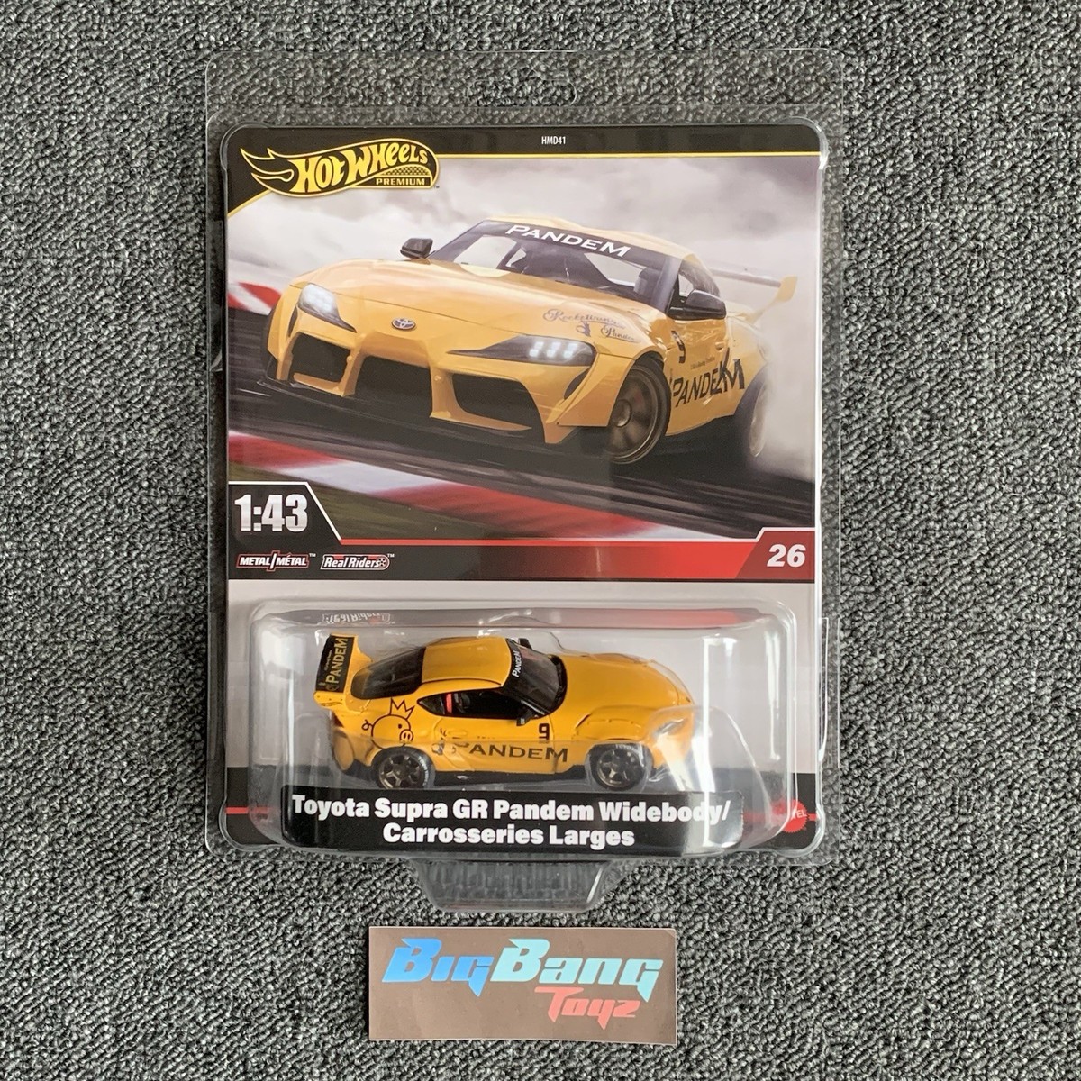 ホットウィール　TOYOTA SUPRA GR PANDEM WIDEBODY Hot Wheels Premium 1/43 Scale Toyota Supra GR Pandem