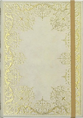 Gilded Ivory Journal Notebook Hardcover Lined Diary for Writing Notes Planner